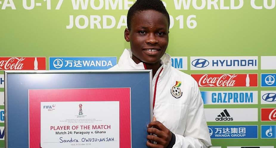 Captain fantastic Sandra Owusu-Ansah wins Player of the Match award
