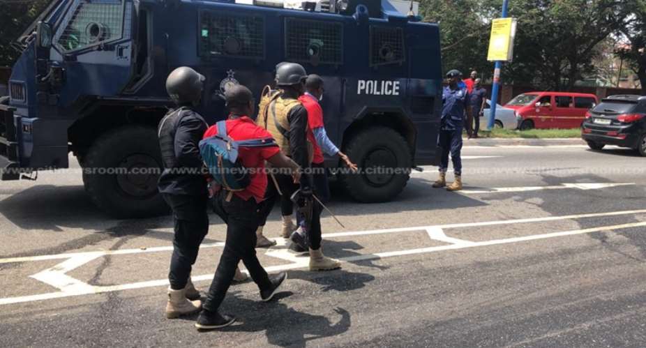 Police justify use of force against protesting law students