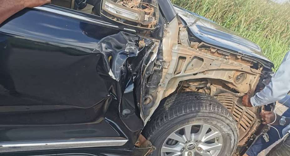 Sammi Awuku Involved In Accident On Ejisu-Konongo road