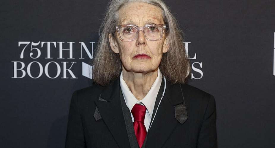 File photo: Poet Anne Carson attends the 75th National Book Awards ceremony at Cipriani Wall Street on November 20, 2024, in New York. -   Andy Kropa, AP