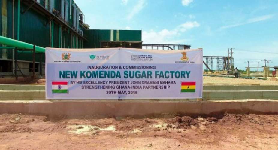 Komenda Sugar Factory was opened in 2016 when John Mahama was President