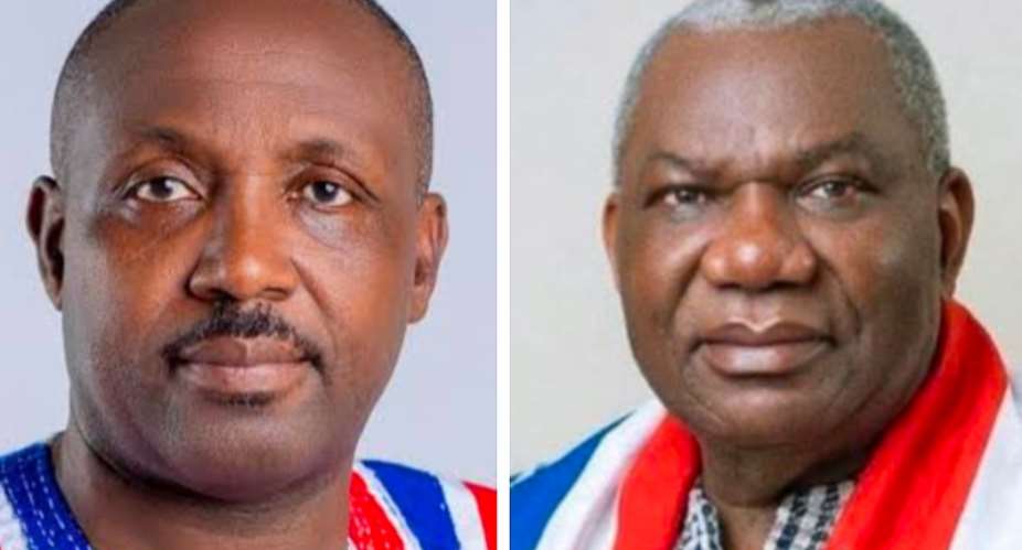 John Boadu left and Boakye Agyarko