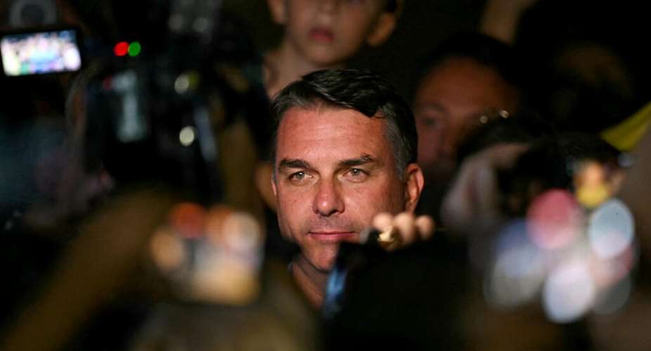 In a surprise result that defied opinion polls, right-wing candidate Flavio Bolsonaro won 2.2 million votes more than the veteran leftist incumbent President Luiz Inacio Lula da Silva in the first round of voting -  Evaristo SA, AFP