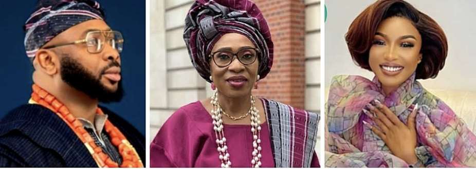Olakunle Churchill Celebrates Mothers Birthday, Tonto Dikeh Reacts