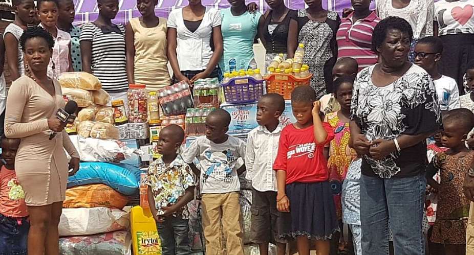 Adom FMs Ohemaa Supports Needy Homes