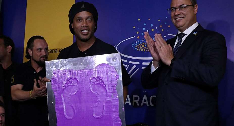Ronaldinho Joins Pele, Garrincha And Zico In The Hall of Fame At Maracana Stadium