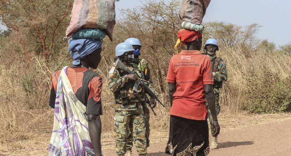 Ghanaian Peacekeepers In South Sudan Carry Out Patrols To Help Women Safely Gather Firewood