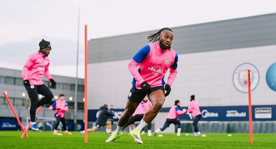 Antoine Semenyo holds first training session with Manchester City, set to make debut against Exeter City F.C.