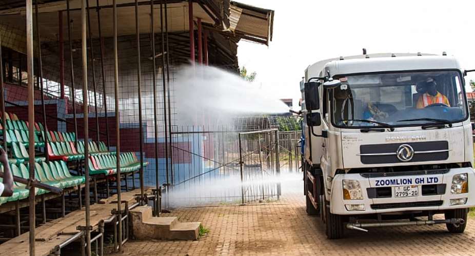 Bono Region: Over 100 Markets, Bus Terminals Undergo Disinfection