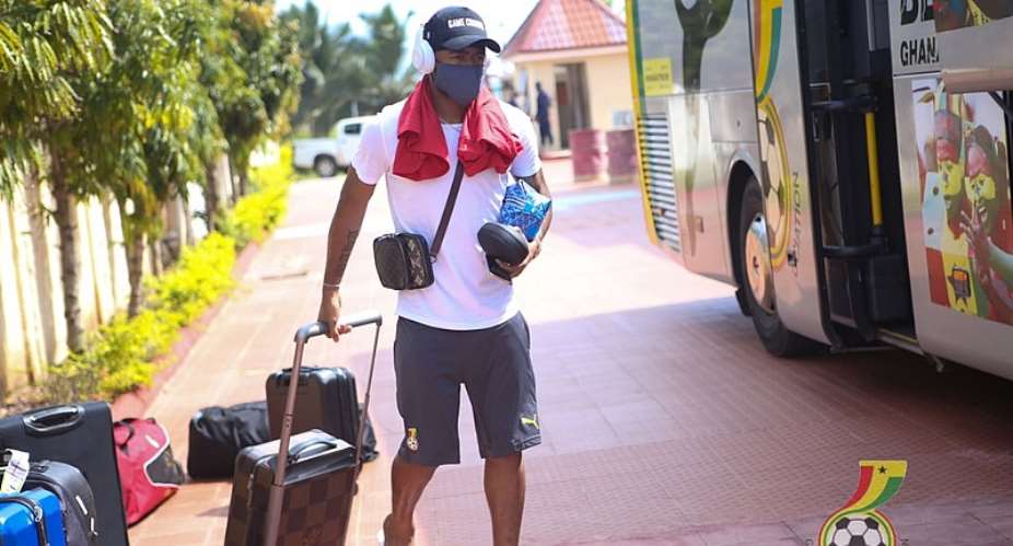 Jordan Ayew arrives at Cape Coast