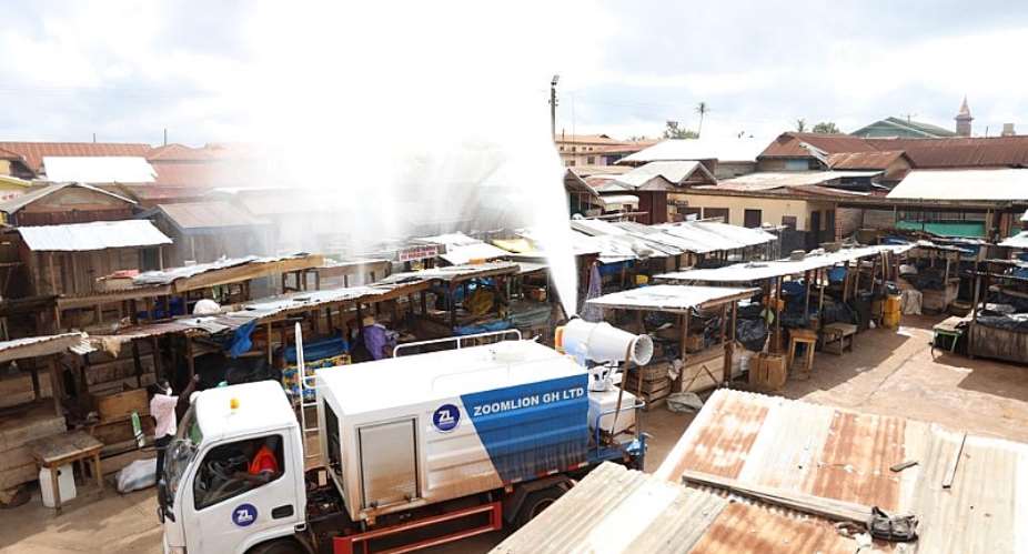 Ahafo MarketsBenefitFrom 3rd Phase Of National Disinfection