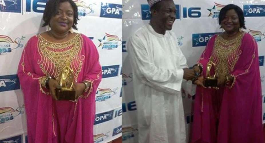 Nana Yaa Sarpong honoured at Ghana Peace Awards