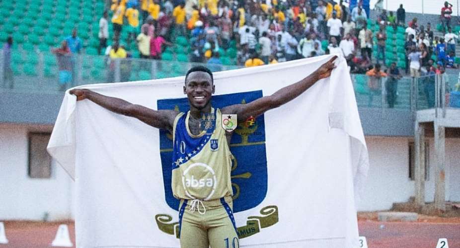 African Games 4 x 100m Gold Medalist Ben Azamati Wins 100m Gold At GUSA Games
