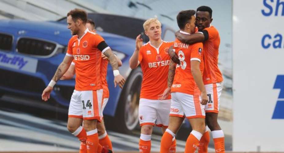 Joe Dodoo On Target As Blackpool Pip Exeter City In English FA Cup