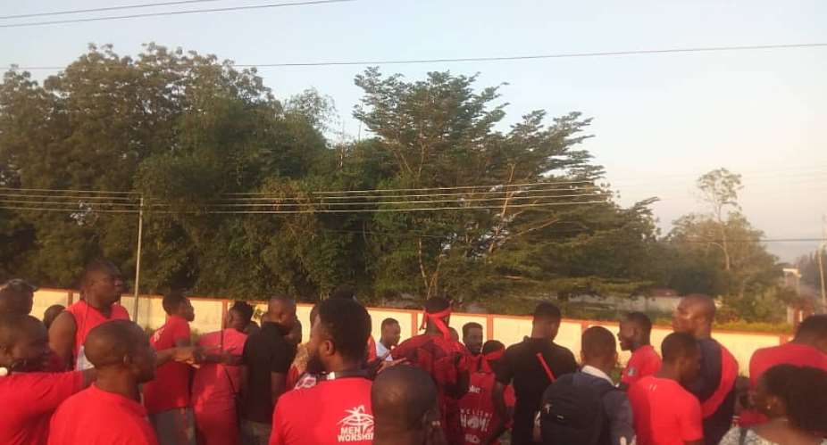 Madina - Adenta Residents Embark On Demonstration For Footbridge