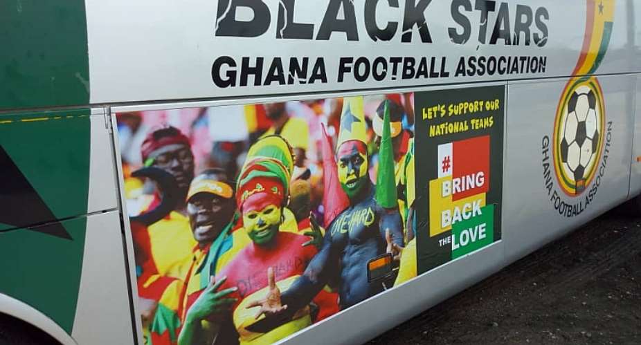 GFA Rebrand Black Stars Bus To BringBackTheLove PHOTOS