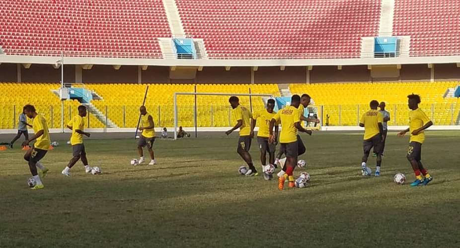 Watch Black Stars Training Session At Accra Sports Stadium Ahead Of South Africa Clash VIDEO