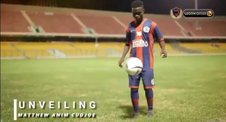 VIDEO: Legon Cities FC Unveil Teen Sensation Mathew Anim Cudjoe