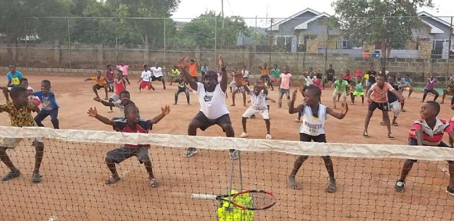 Donkor Tennis And Educational Foundation Holds Tennis Clinic At Ayi Mensah