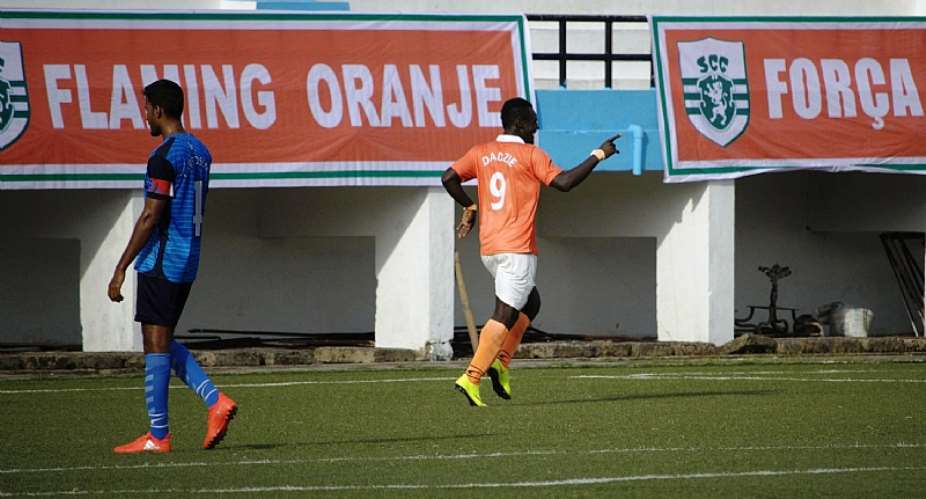 Striker Francis Dadzie scores SIXTH goal for Sporting Clube de Goa in India