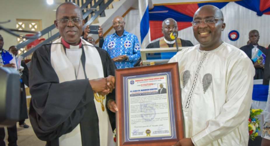 E.P. Church Honours Bawumia For Religious Tolerance