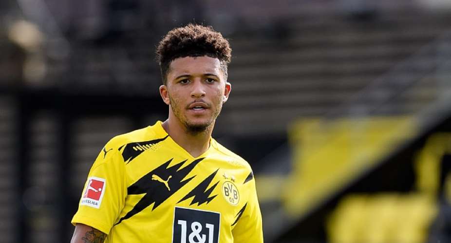 Jadon Sancho of Borussia Dortmund looks on during the pre-season friendly match between Borussia Dortmund and SC Paderborn on August 28, 2020 in Dortmund, Germany.Image credit: Getty Images