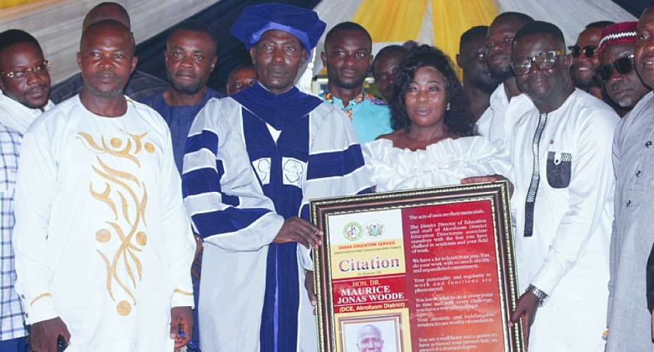 Akrofuom DCE bags Honorary Doctorate Degree for exemplary leadership