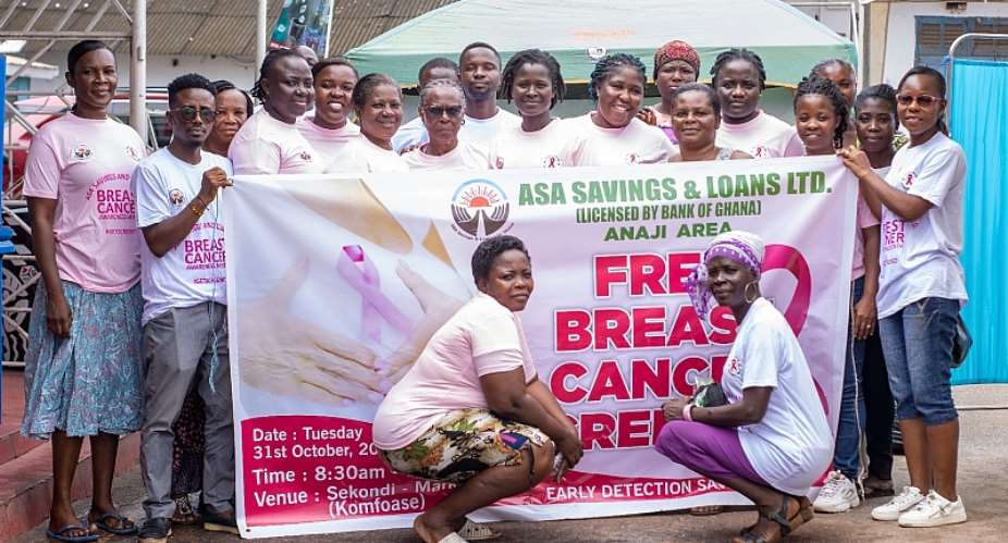 CR: ASA Savings and Loans holds free breast cancer screening at Sekondi Market