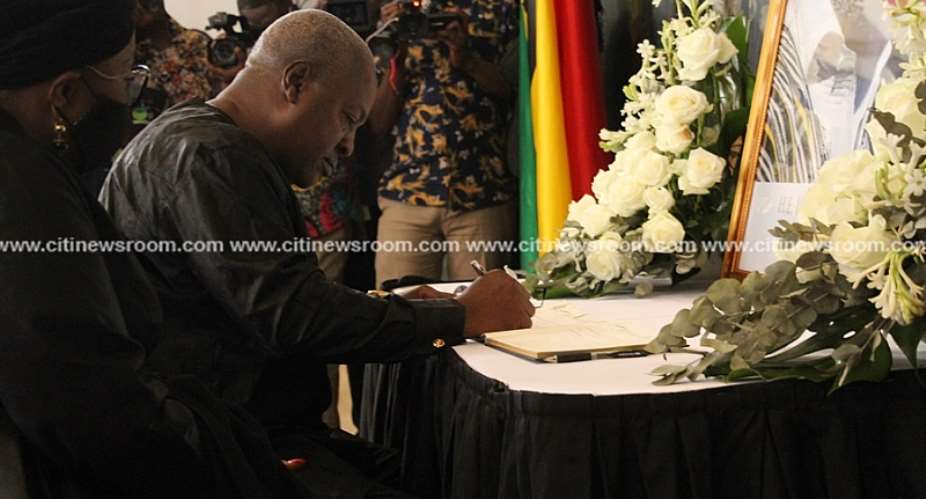 Photos Oquaye, Chief Justice, Others Sign Rawlings Book Of Condolence