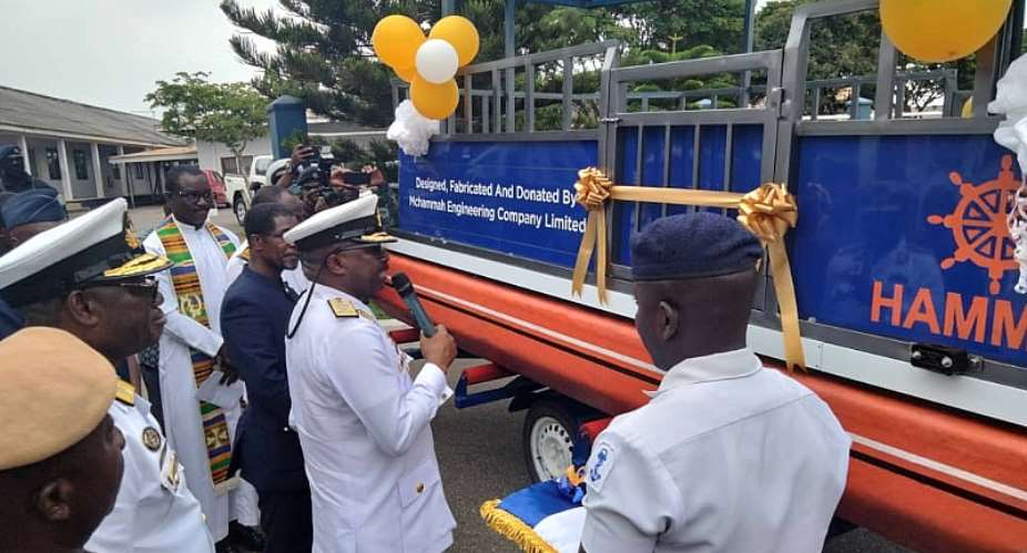 Ghana Navy receives locally manufactured 20 feet catamaran boat
