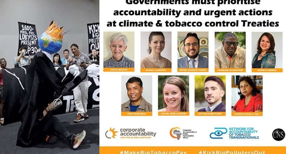 Will governments make Big Tobacco pay and kick Big Polluters out from Treaty meets?