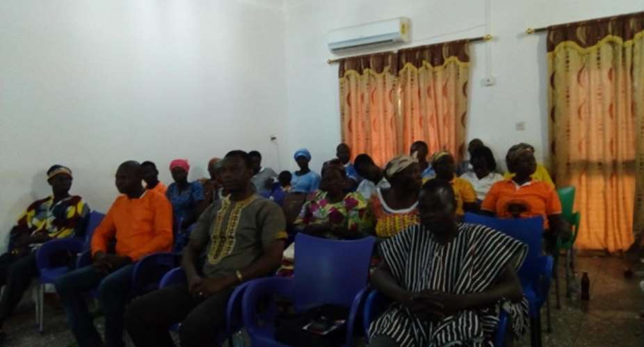 Participants at a sensitization meeting to share the findings.