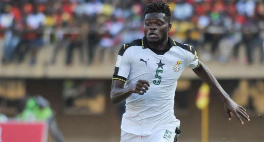 Thomas Partey in action for Black Stars