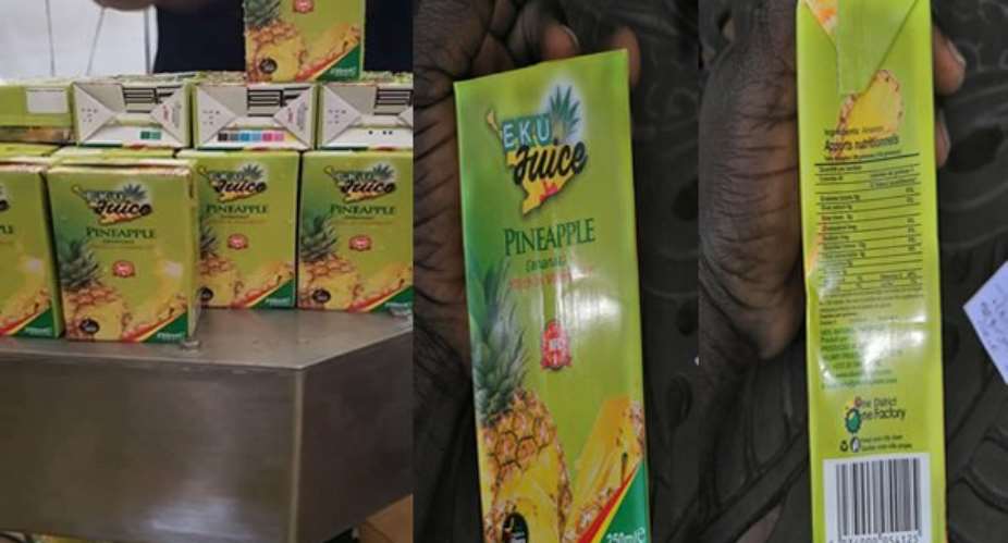 1D1F: Pineapple juice from Ekumfi factory now on sale
