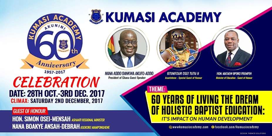Kumasi Academy To Celebrate 60-Years Of Holistic Baptist Education