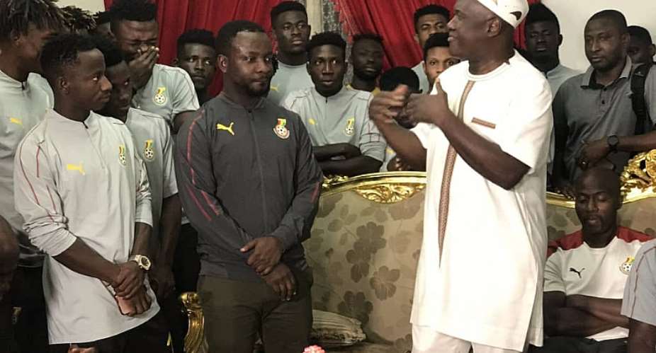 Ghanas Ambassador To Egypt Hosts Black Meteors Ahead Of Cote dIvoire Game