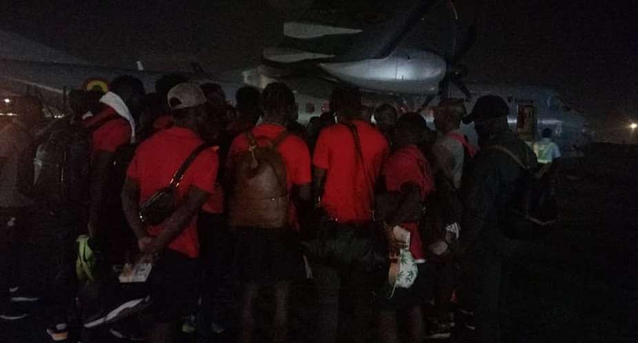 Black Stars Safely Return To Ghana After Beating So Tom In AFCON Qualifier