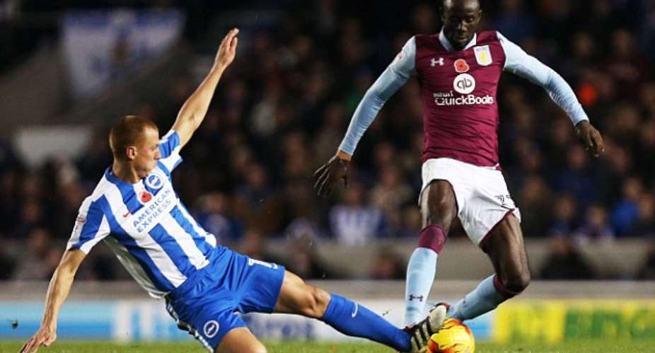 Albert Adomah provides assist to help Aston Villa nick a point at Brighton