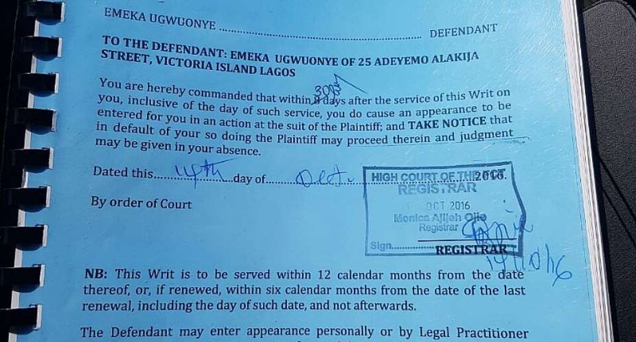 N10b Defamation Suit: Ugwuonye Goes Into Hiding, Evades Service
