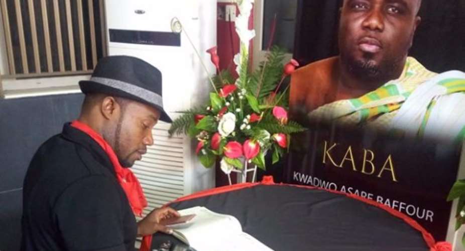 In Loving Memory Of The Late KABA....Book Of Condolence Opened