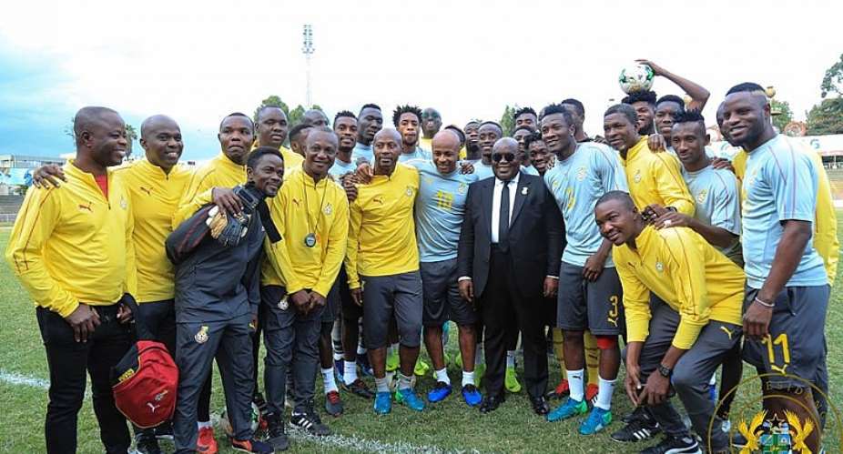 Prez. Akufo Addo Challenges Black Stars To End Ghana's 36 Years Trophyless Jinx In Cameroon