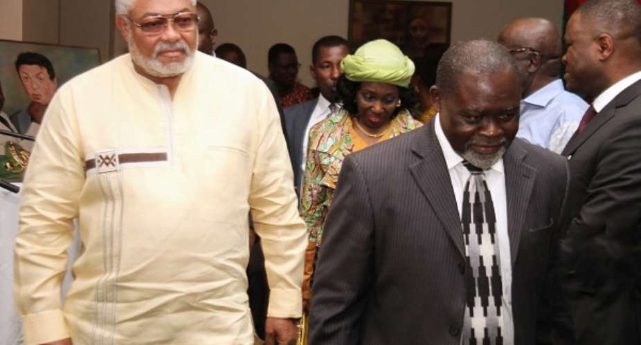 The late Jerry John Rawlings and Azumah Nelson