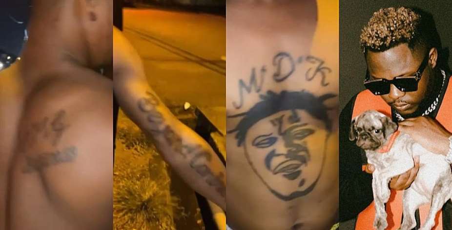 Video Medikal Meets A Die Hard Fan Who Has Tattoos Of Him All Over
