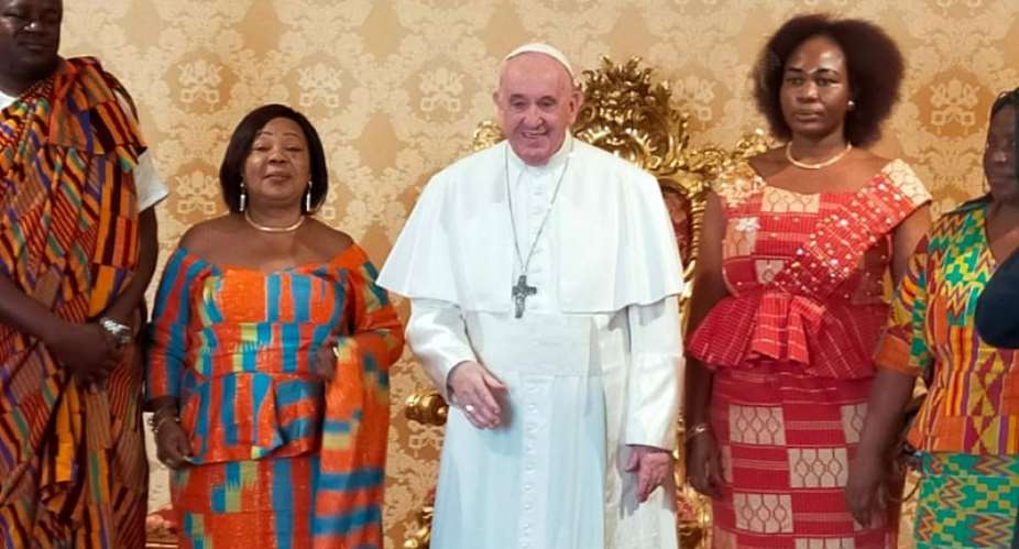 Ghana's Ambassador to Italy present letters of credence to Pope Francis at Vatican