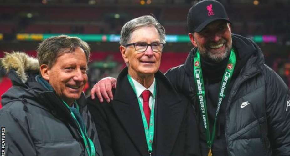 Werner left with principal Liverpool owner John Henry and Reds boss Jurgen Klopp