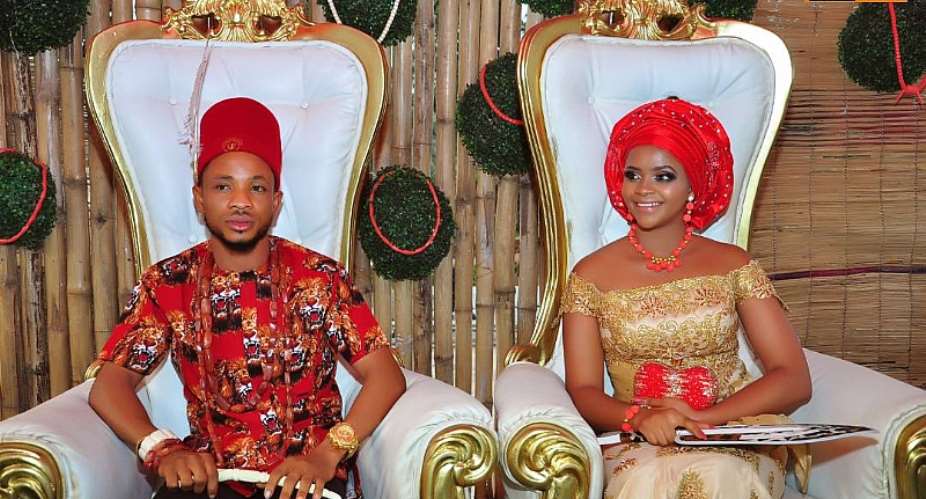 Colourful Traditional Wedding Photos  Of Ex-Beauty Queen Ijeoma Okafor And Her Pastor Husband