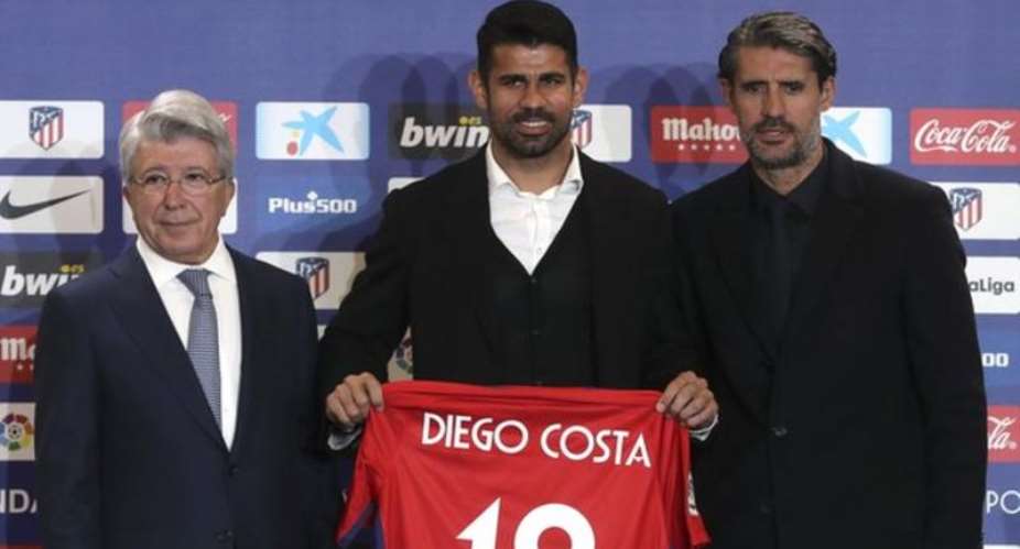 Diego Costa Officially Unveiled At Atletico Madrid