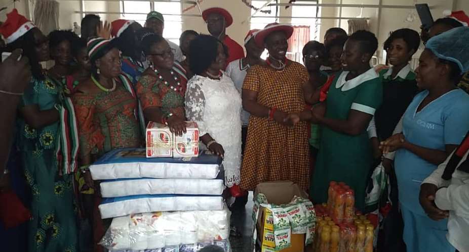 Volta NDC Women's Wing Made Donations At Two Hospitals In Ho