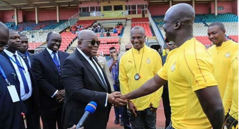 'Your Visit Inspired Us To Win' - Stephen Appiah Hails Prez. Akufo Addo