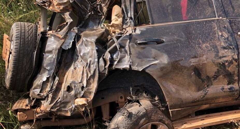 John Ndebugre Escapes Car Crash